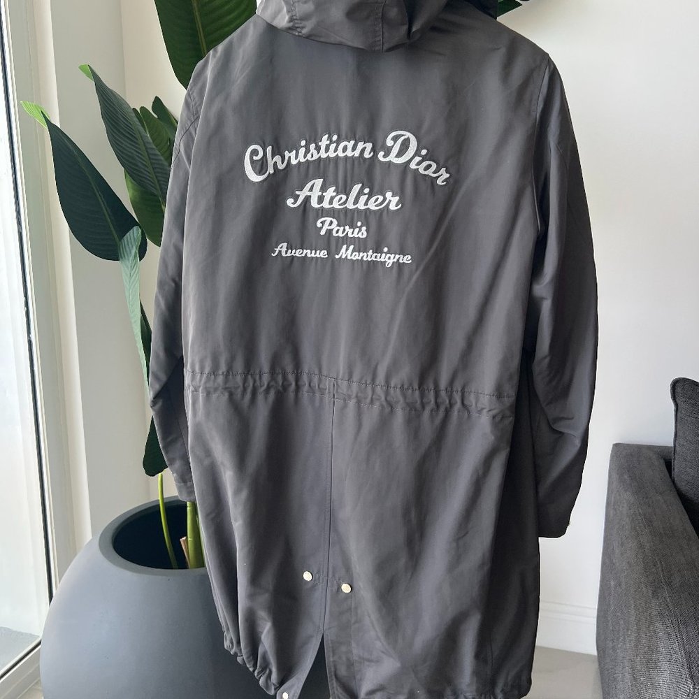 Men's Grey Christian Dior Atelier Rain Coat
